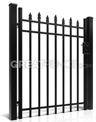 GreatFence.com Staggered Spear Gate