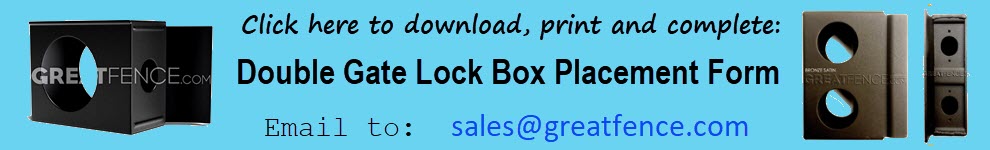 Double Gate Lock Box Placement Form banner