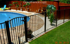 aluminium pool fence