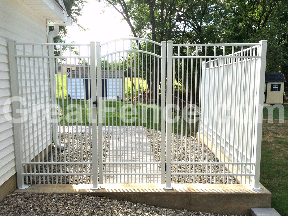 White home garden fence