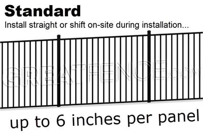 Aluminum Fence Panel STYLE 10 - standard configuration