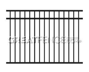 Aluminum Fence Panel STYLE 9 - 3 Rails