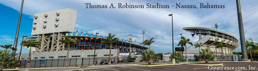 Industrial Aluminum Fence at the stadium