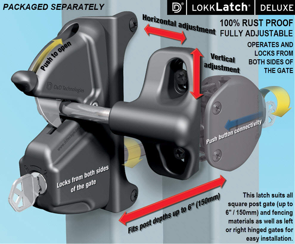 Lokklatch Deluxe gate lock