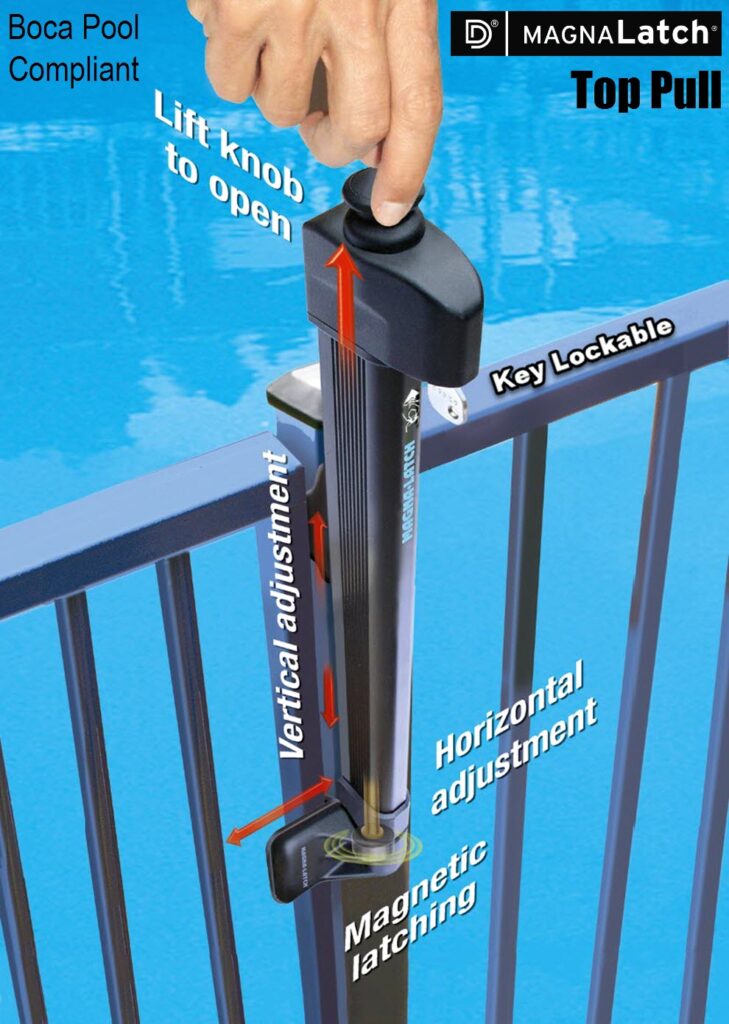 Top Pull Child Safety Magna Latch Gate Lock