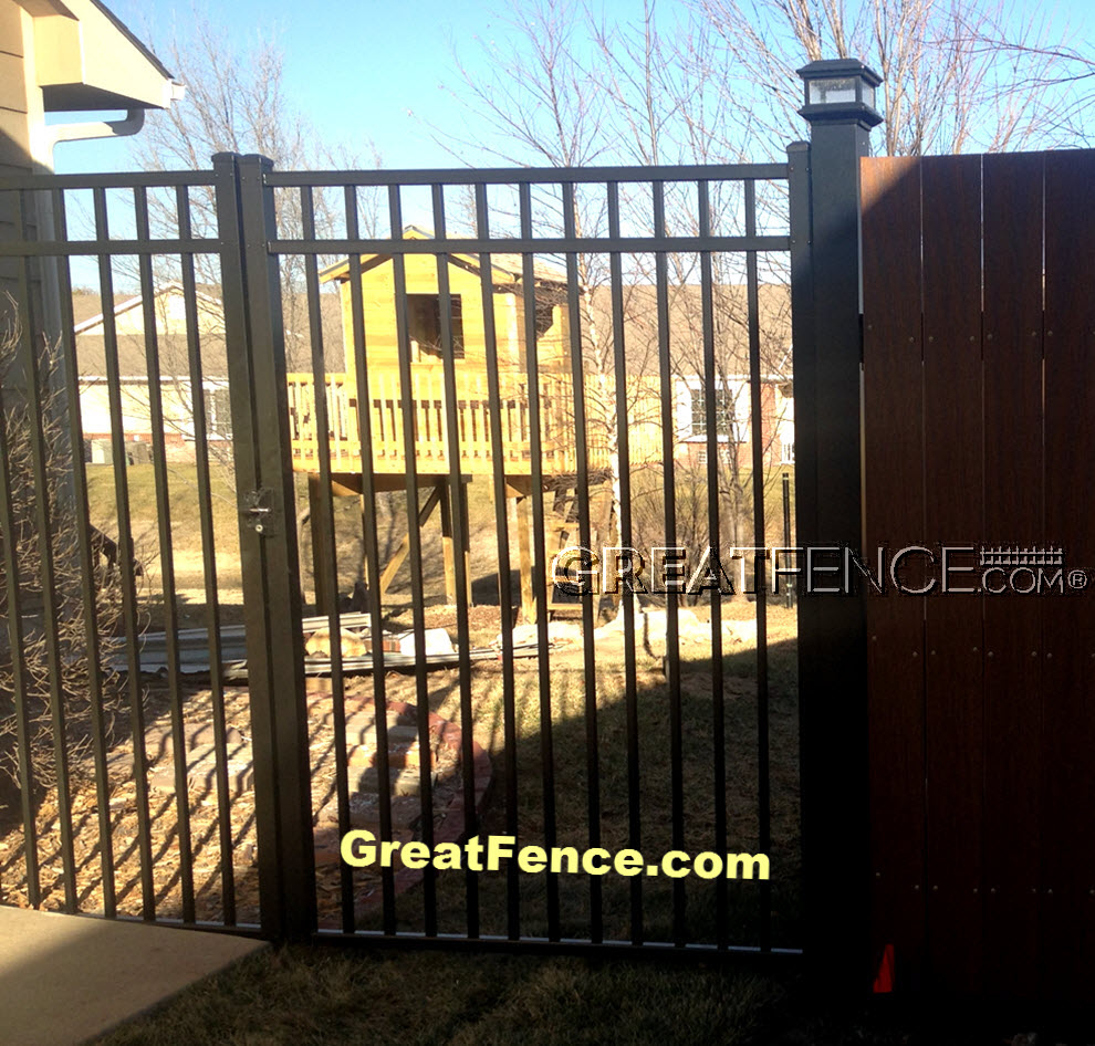 Commercial Aluminum Single Gate - STYLE 9