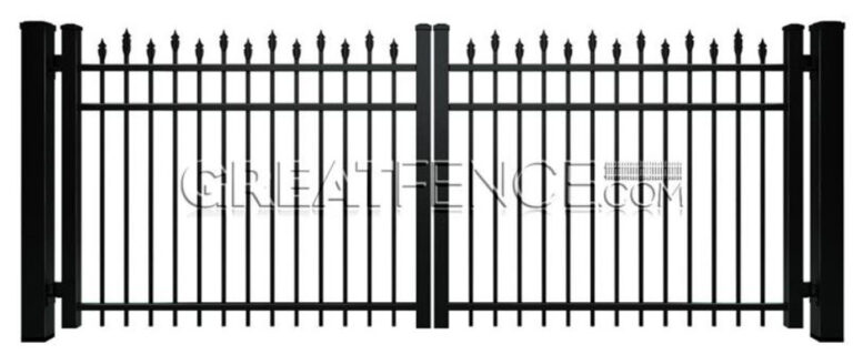 Aluminum Driveway Gate - Style 2 (2 piece)