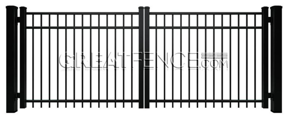 Aluminum Driveway Gate STYLE 4 (2 piece)