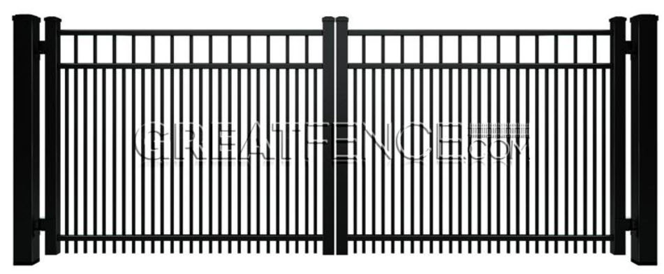 Aluminum Driveway Gate Style 7 (2 piece)