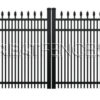 Aluminum Double Swing Driveway Gate: STYLE 8