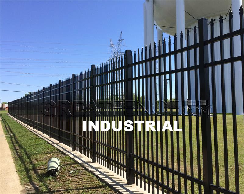 Industrial Aluminum Fence - Water Tower