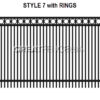 Aluminum Fence Panel STYLE 7 with Rings