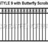 STYLE 9 with Butterfly Scrolls