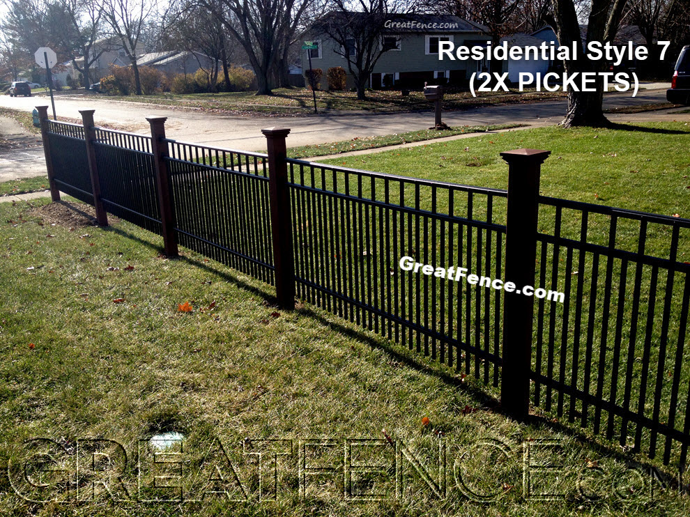 Residential Aluminum Fencing STYLE 7