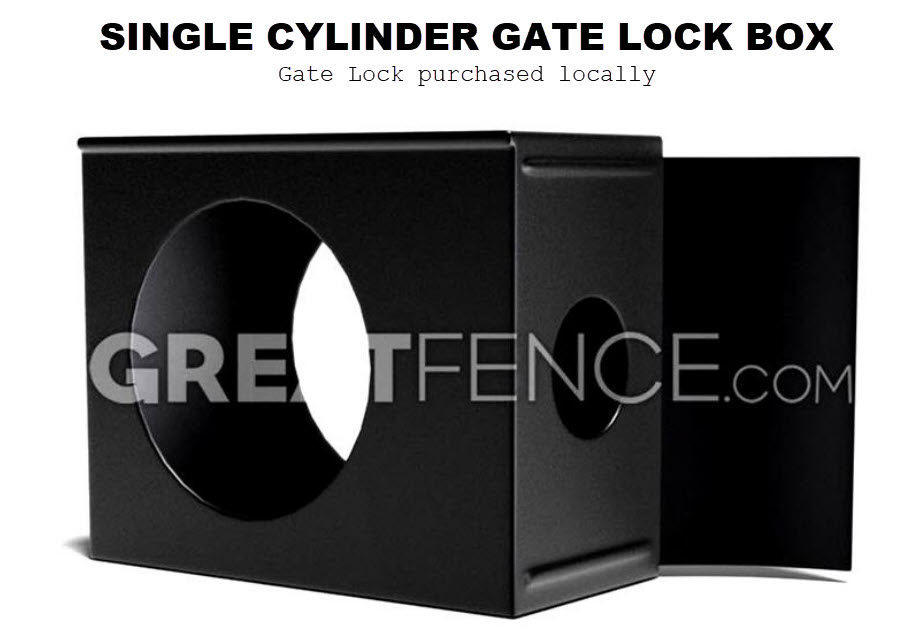 Gate Lock-Placement Box (lock not included) - Great Fence
