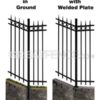 blank, non-routed aluminum posts for heavy racked aluminum fence panels