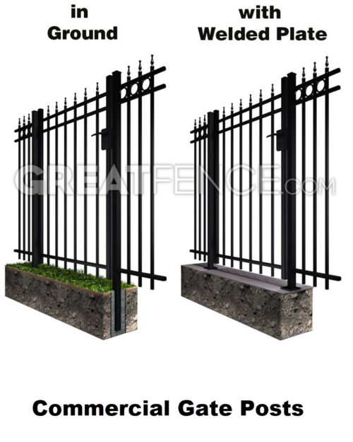 Commercial Aluminum Gate Posts