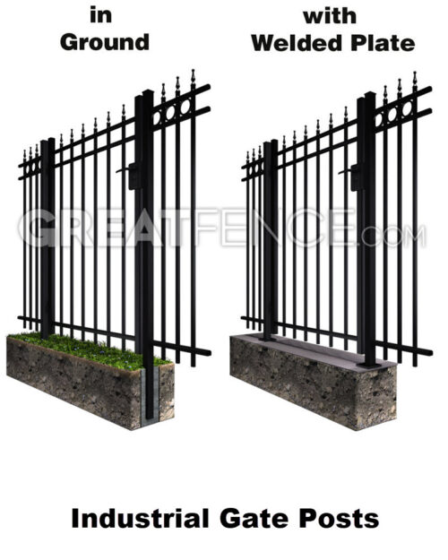 Industrial Aluminum Gate Posts