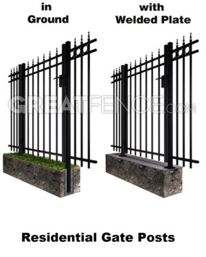 Residential Aluminum Gate Posts