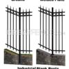 Aluminum Blank Posts for Heavy Racked Industrial Aluminum Fence Panels