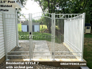 Residential Aluminum Gate Posts in white
