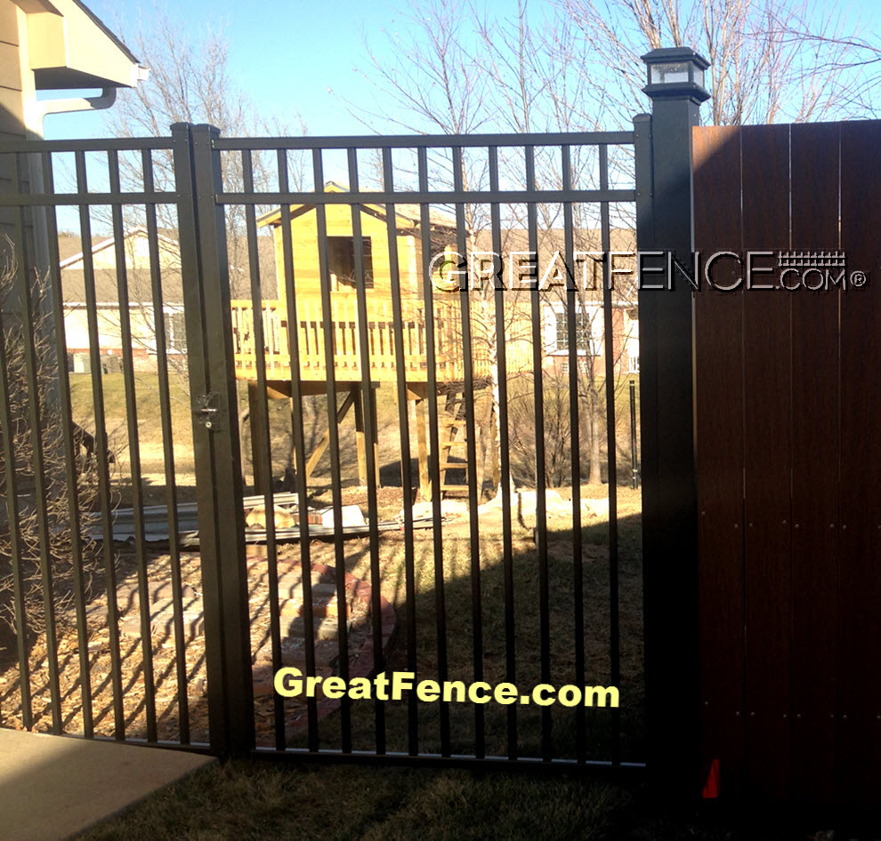 Commercial Aluminum Walk Gate - STYLE 9