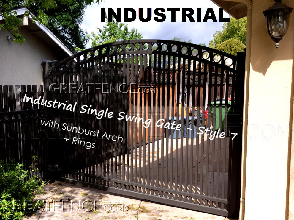 arched industrial single gate - STYLE 7