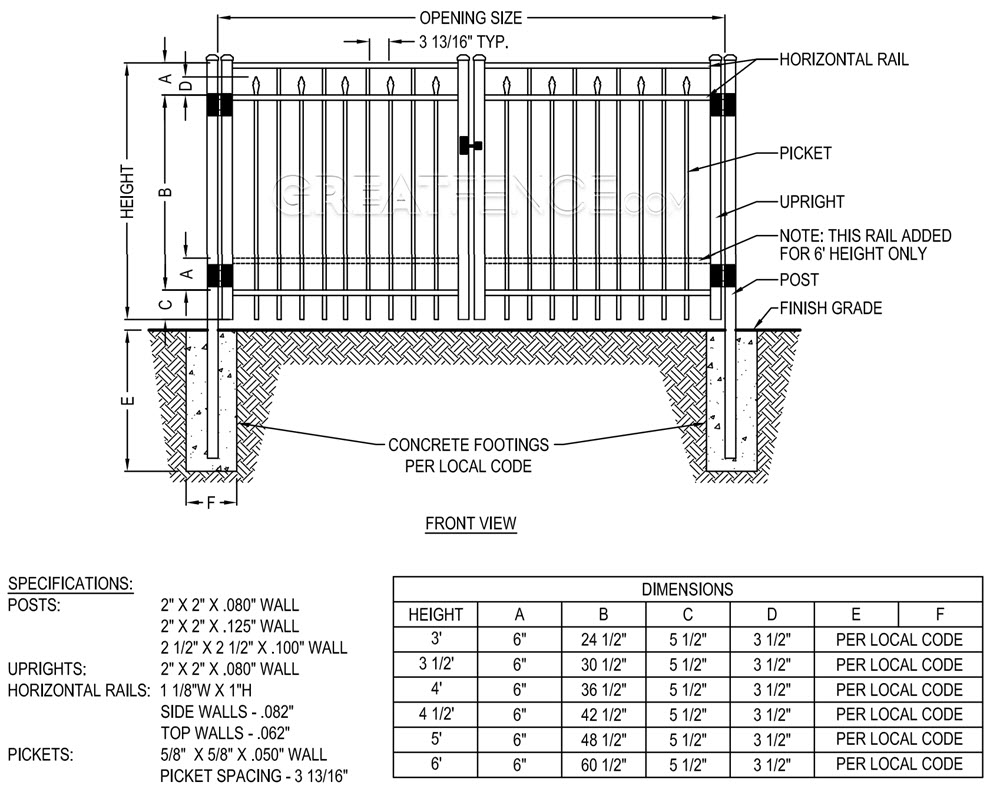 2024 Shop Drawing: Residential Driveway Gate - STYLE 3