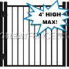 Commercial Aluminum Single Gate - STYLE 10