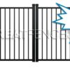 Industrial Aluminum Double Gate - STYLE 10 - 5' high max!