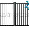 Residential Aluminum Double Gate - STYLE 10