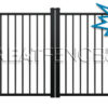 industrial aluminum driveway gate style 10