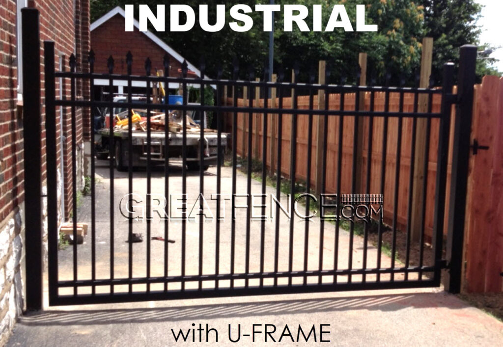 Industrial Aluminum Single Gate - STYLE 2