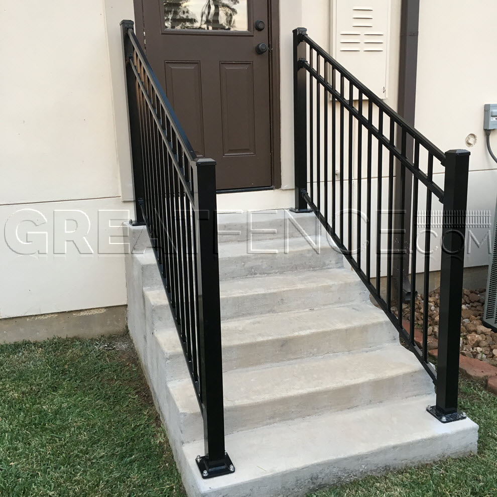 aluminum fence stair railing