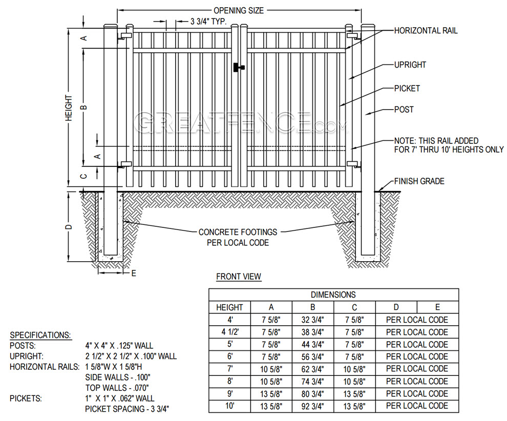 Shop Drawing: Industrial Double Gate - STYLE 4