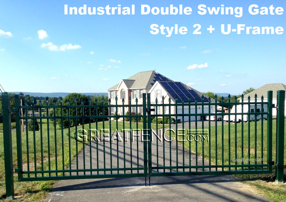 Industrial Aluminum Double Gate - STYLE 2