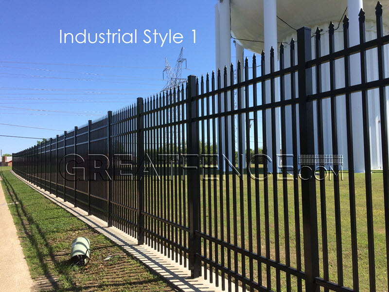 aluminum-fence-store-21 Industrial Aluminum Fence - STYLE 1
