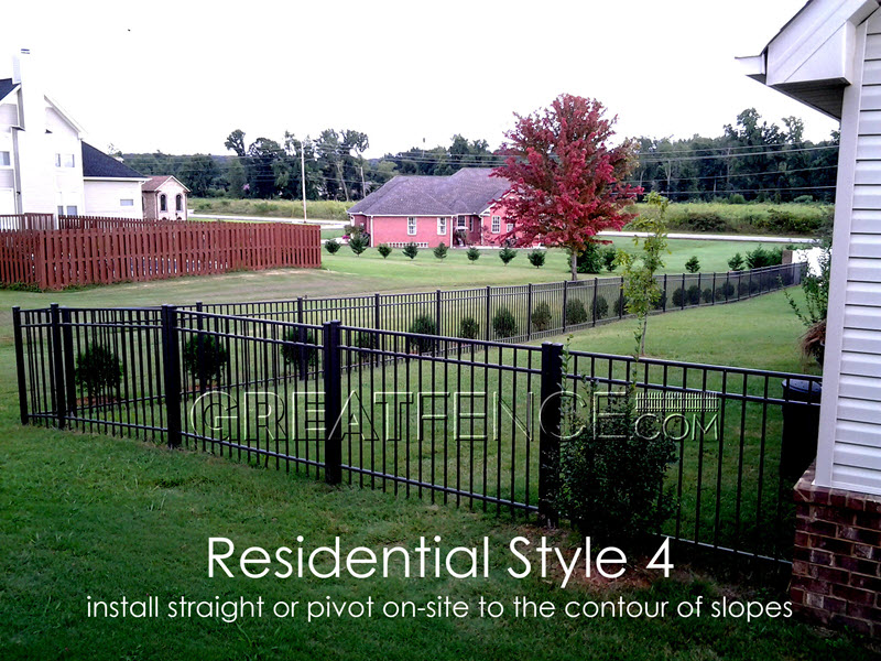 aluminum-fence-store-22 Black Aluminum Fence - STYLE 4
