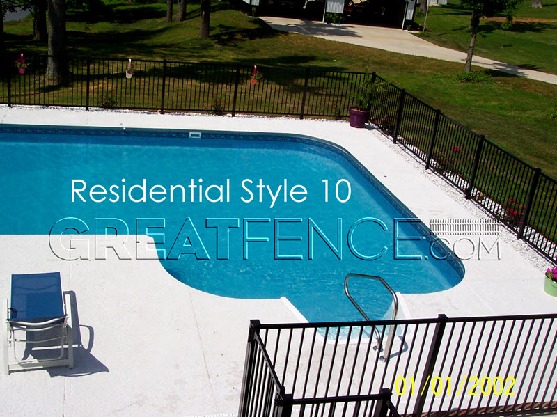 aluminum-fence-store-8 Aluminum Swimming Pool Fence - STYLE 10