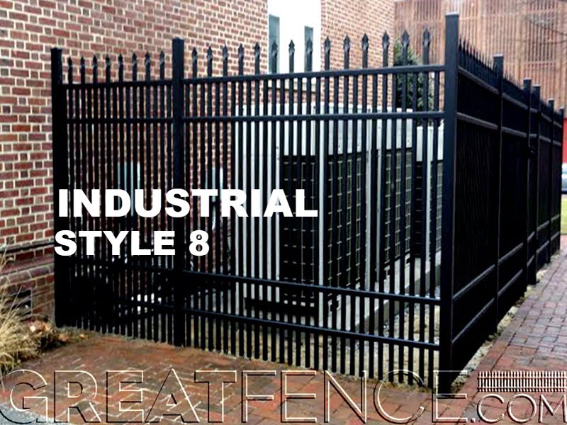 Industrial Aluminum Fencing - STYLE 8