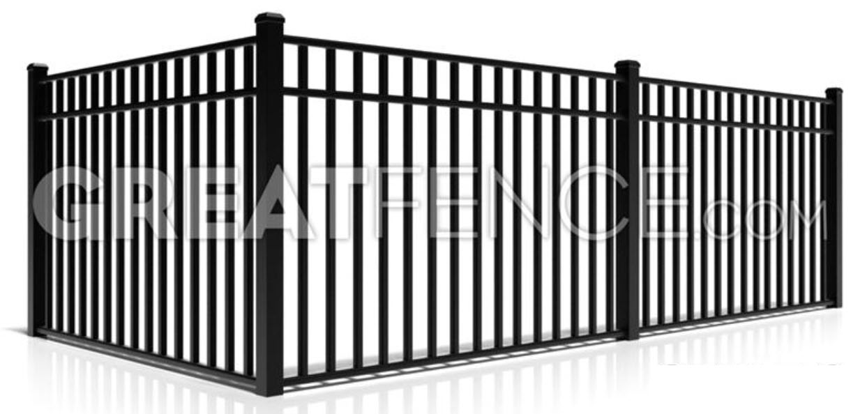 Residential Aluminum Fence Panel — Style 9