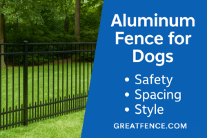Aluminum fence with puppy pickets for dogs โ safety, spacing, and style.