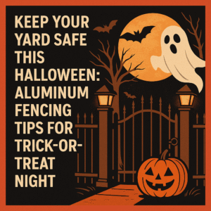 lights, and festive décor promoting yard safety for trick-or-treaters